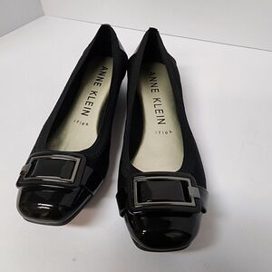 Anne Klein iFlex Flats Black Women Size 7.5